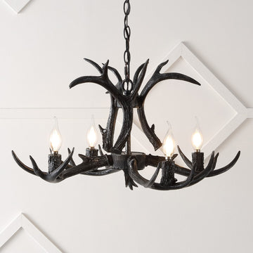Eldora Adjustable Resin Antler LED Chandelier